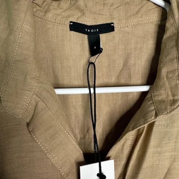 Trois the Label Women's Linen Blend Jumpsuit Size 2 NWT - Picture 7 of 12